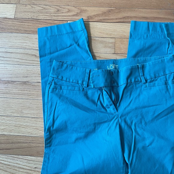 Loft teal original cropped pants - Picture 4 of 5